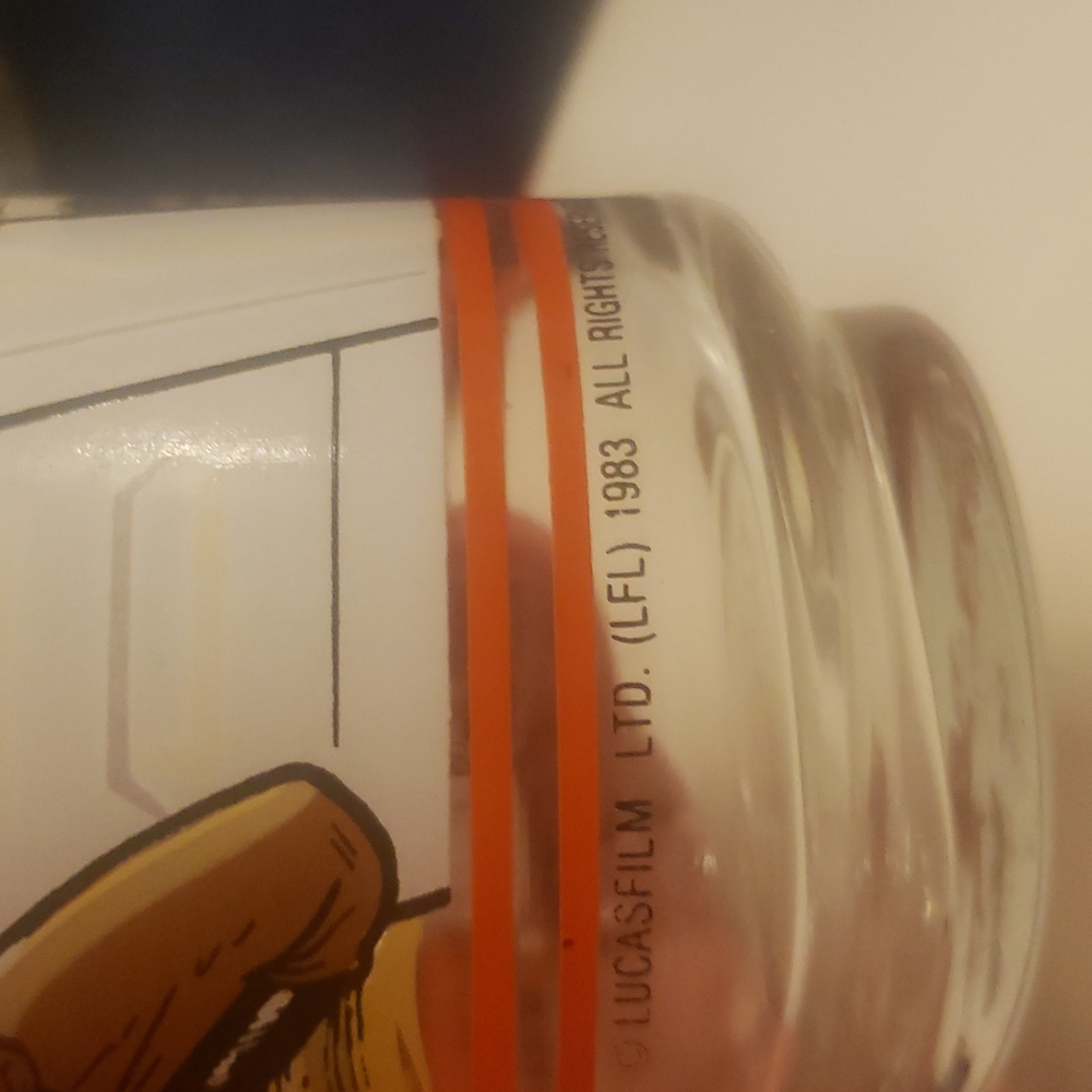 Star Wars "Return of the Jedi" 3 Glasses. Vintage 1983 - Burger King Coca Cola. - Picture 6 of 6